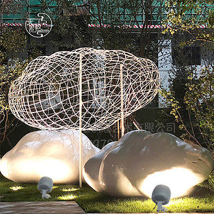 定制酒店軟裝藝術(shù)編織網(wǎng)金屬吊飾美陳景觀工.